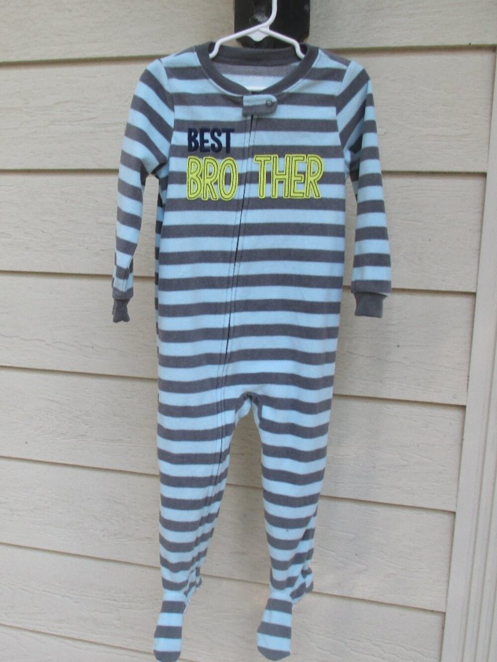 Carter's "Best Brother" Fleece Sleeper Size 3T